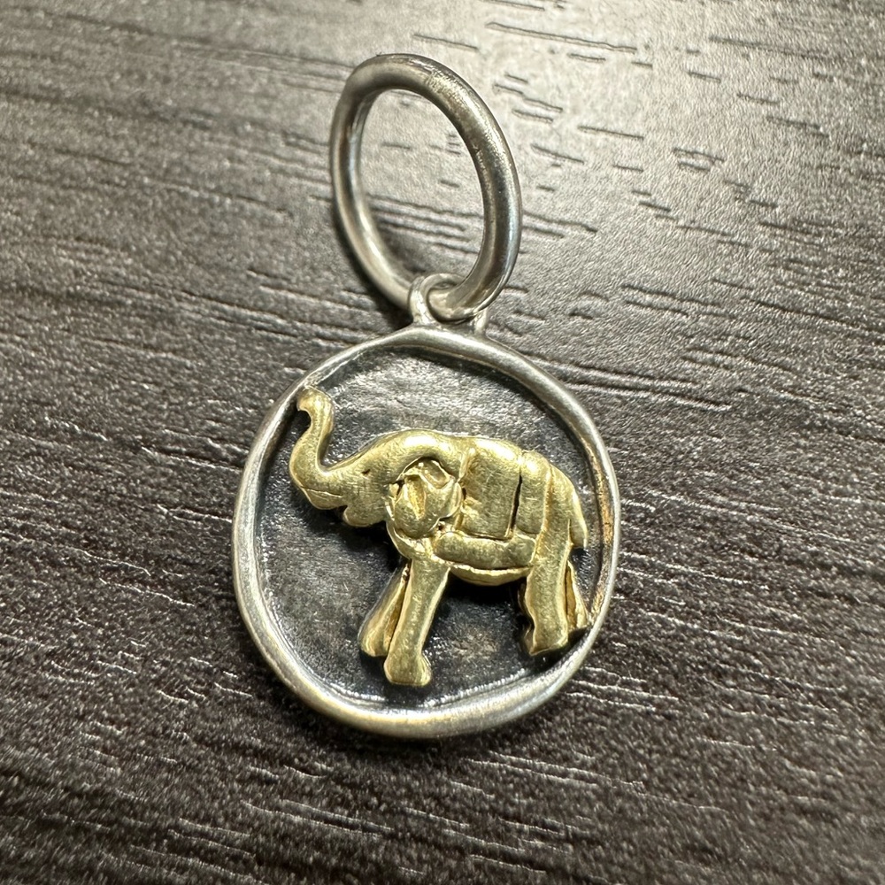 Waxing Poetic Elephant Charm